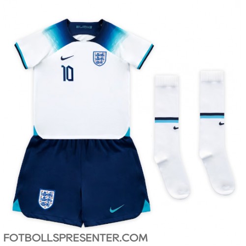 England Raheem Sterling #10 Hemmatröja Barn VM 2022 Kortärmad (+ korta byxor)